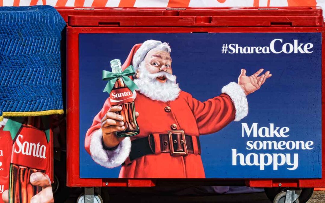 pencil-and-coffee-Coca-Cola-Christmas-Display-and-Santa-Claus